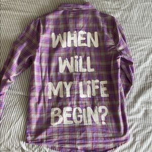 Cakeworthy Disney Rapunzel Flannel Size small